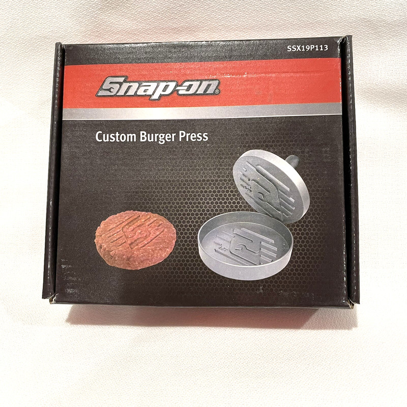 Snap-on Custom Burger Press Grilling Cooking Collectible SSX19P113 - New in Box gallery