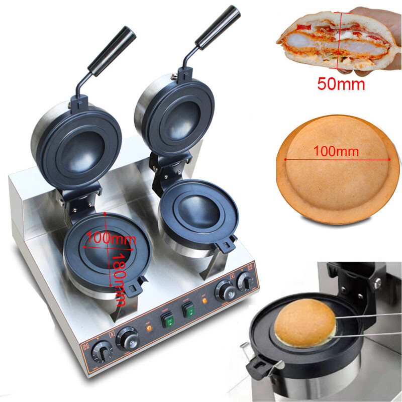 110V Ice Cream Burger Maker UFO Burger Maker Ice Cream Filling Waffle Maker Bake gallery