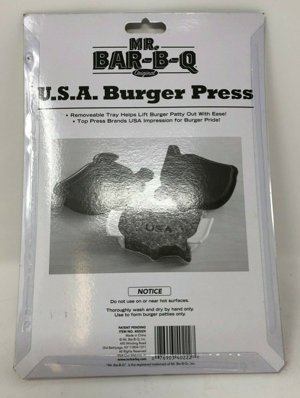 Mr. Bar-B-Q USA Shaped Burger Press, 40222X - Ships Today! gallery