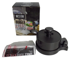 Weston Products 07-0301 Weston Non Stick Aluminum Single Hamburger Press In Box
