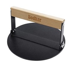 Burger Press 6 inch, Round Burger Smasher Grill Press for Griddle Bacon