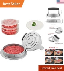 Ergonomic 3-in-1 Burger Maker – Customizes Patty Thickness for Ultimate Grilling