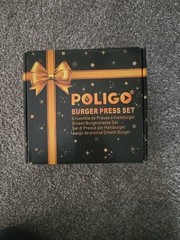 POLIGO 5PC Smash Burger Press Kit – Rectangle Smash Bacon Press and 4 in 1 mold