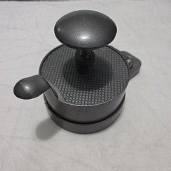 Single Hamburger Press Heavy Duty Cast Aluminum Patty Maker Adjustable Thickness