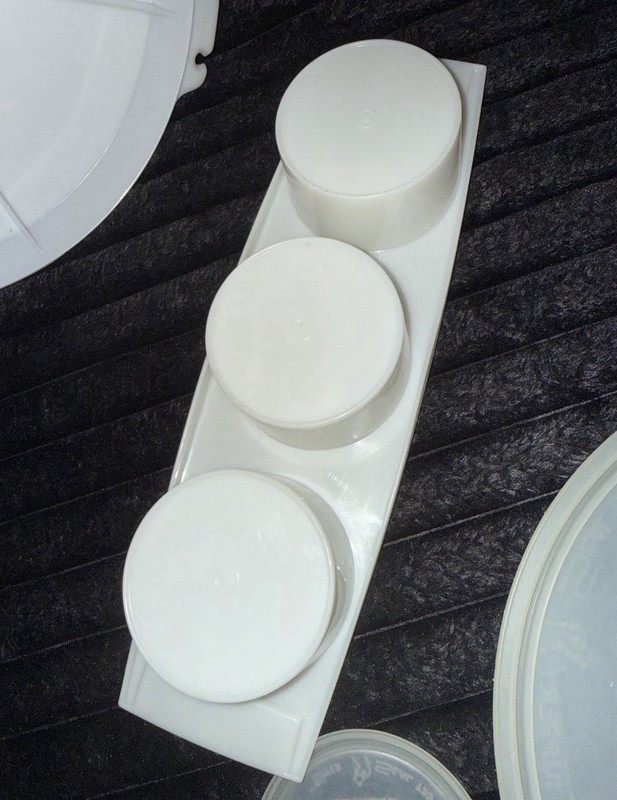Tupperware White Plastic Large 7-Hole Burger Press Single Dishwasher Safe gallery