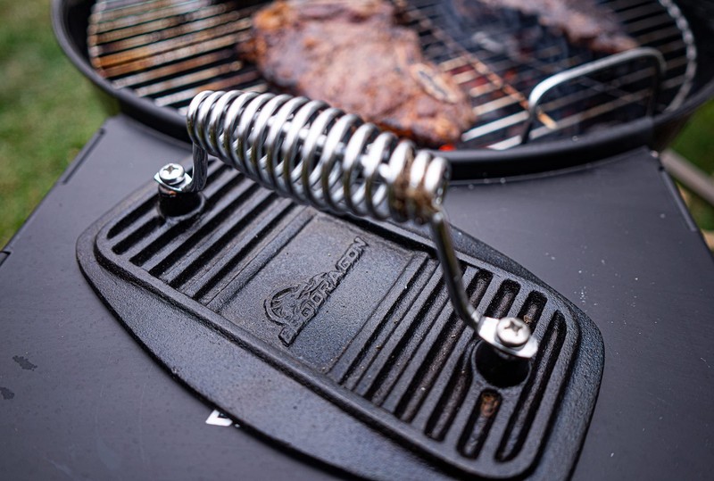 Cast Iron Grill Press Heavy Duty 2.9 lb Burger Bacon & Panini Seasoned gallery