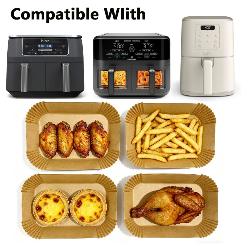 Air Fryer Liners for Bella 4Qt Slim Liners, 8.3 Inch Rectangle gallery