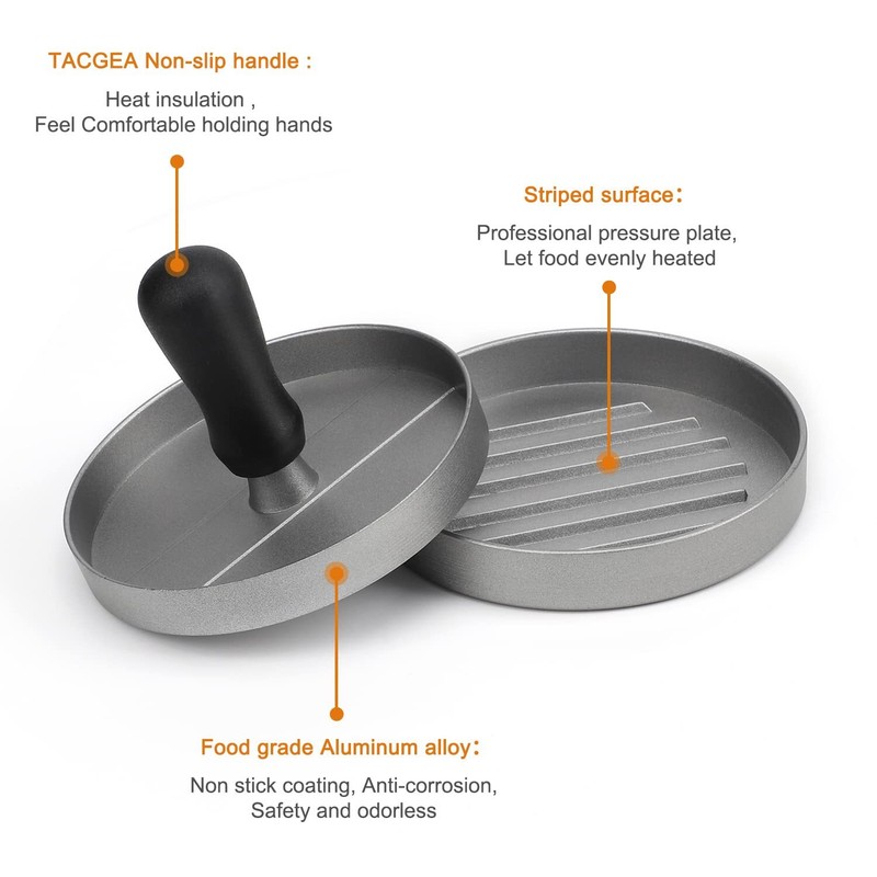 Burger Press with 150 Patty Paper,Non-Stick Hamburger Patty Maker with Wax Paper gallery