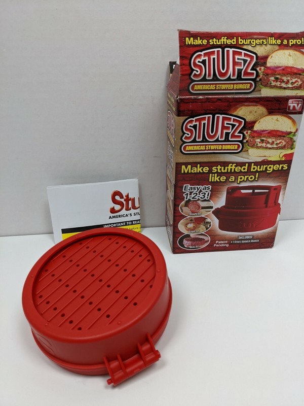 STUFZ Stuffed Burger Press Hamburger Maker As Seen On TV Easy To Use Brian Duffy gallery