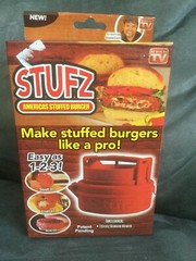 AS SEEN ON TV STUFZ STUFFED BURGER MAKER BY IDEA VILLAGE – NEW IN BOX