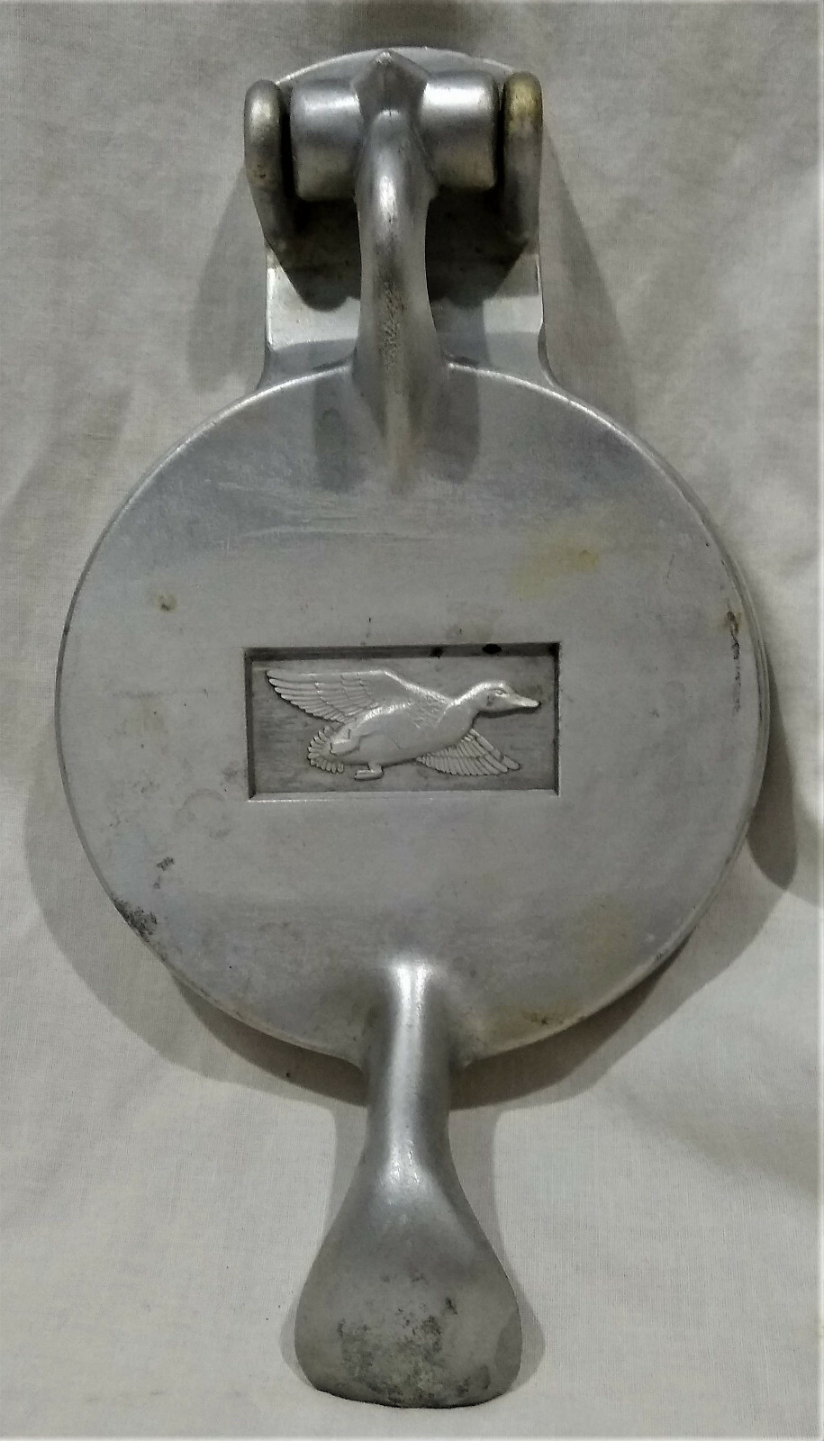 Vintage Aluminum/Metal Round 5" Hamburger Embossing Press--Goose/Duck/Pheasant gallery