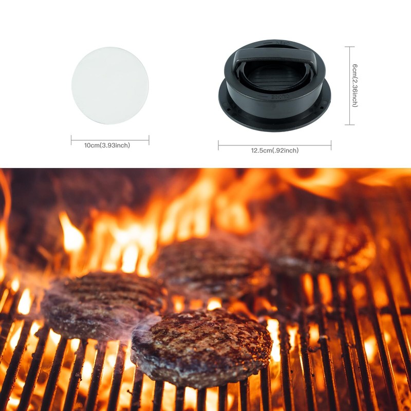 Hamburger Press Patty Maker - 3-in-1 Non-Stick Hamburger Maker for Home Cooks... gallery