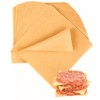 Yuyouqu 100 PCS Hamburger Patty Paper 6''x6'' 6''X6'' 100PCS, Brown Square gallery