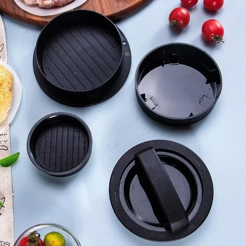 3 IN 1 Non Stick Stuffed Burger Press Hamburger Patty Molds Maker Sliders BBQ US gallery