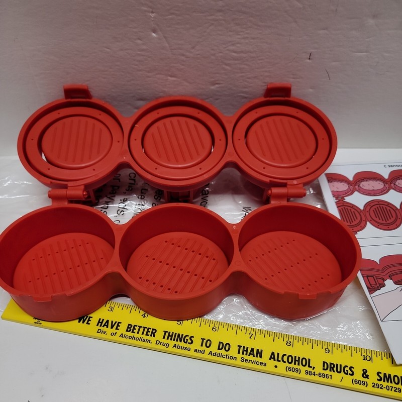Stufz Stuffed Burgers Press Sealed Sliders Patty Maker 3 At Once As Seen On TV gallery
