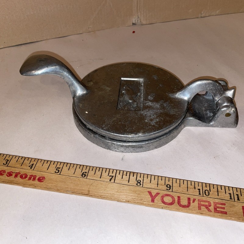Vintage Sears Kenmore Mallard Duck Die Cast Aluminum Hamburger Press gallery