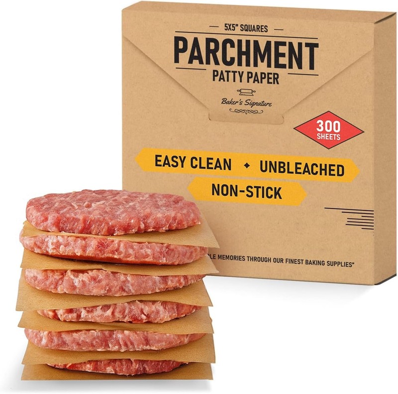 Baker’s Signature 5"x5" Parchment Squares - 300 Natural, Eco-Friendly Sheets gallery