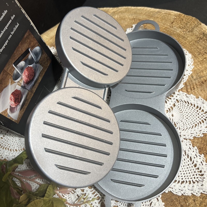 Char Broil Cast Aluminum Burger Dual Press Die Cast USA Seller gallery