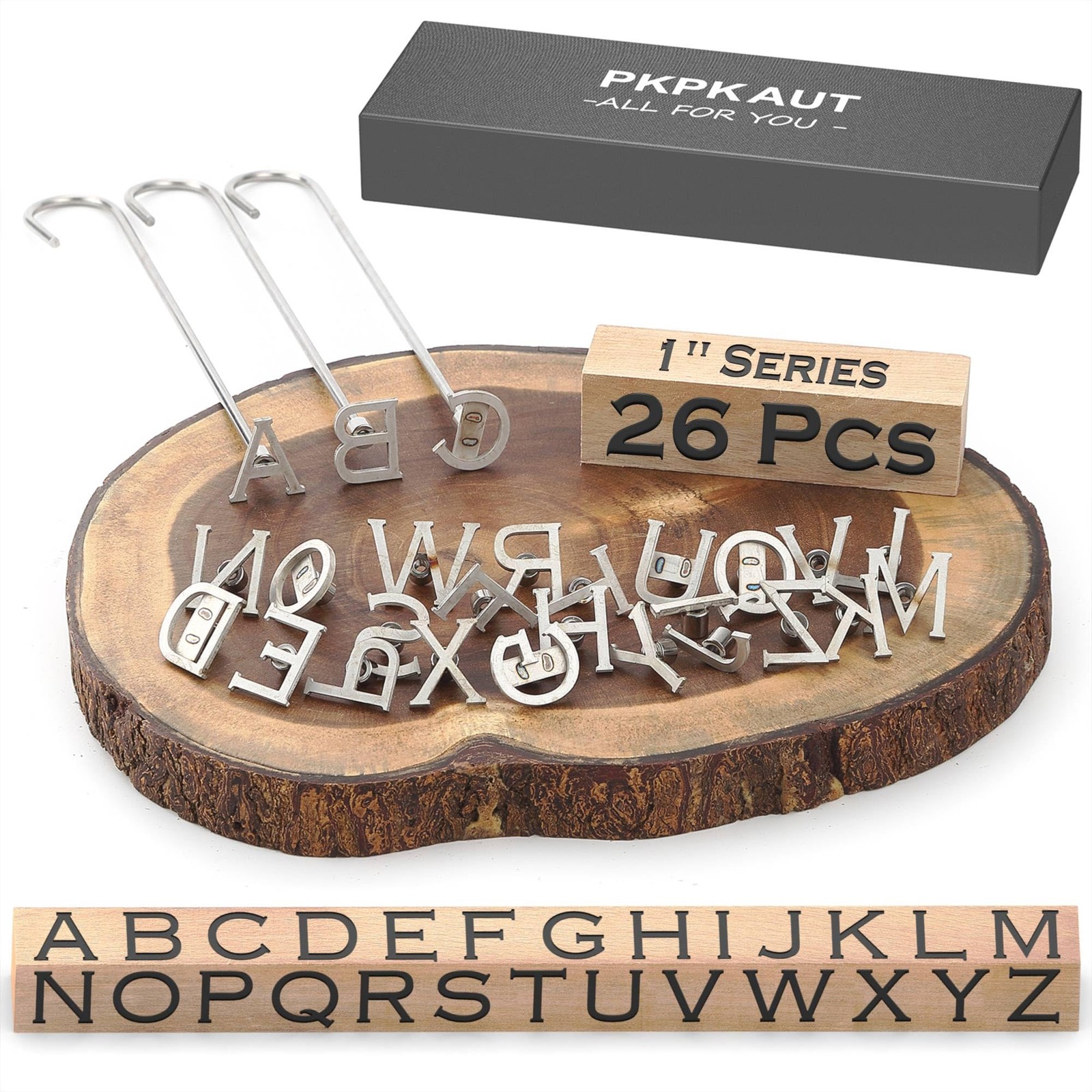 26Pcs Mini 1" Branding Irons, Alphabet Custom Wood Branding Iron Personalized... gallery