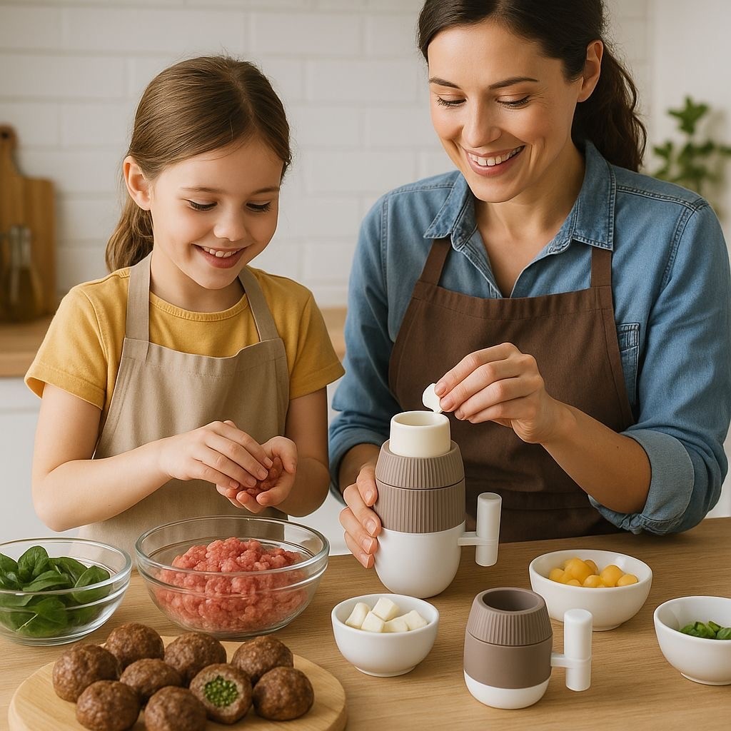 Stuffed Meatball Maker 2in1 Press for Perfectly Filled Meatballs, Cakes & More gallery