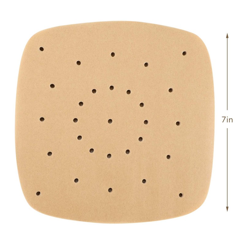 Beasea Perforated Parchment Paper, 200pcs 7 Inch Air Fryer 7 Inch, Unbleached gallery