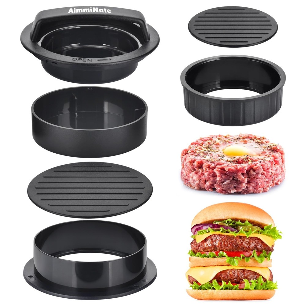 Hamburger Press Patty Maker, Hamburger Press, Burger Press, 3 in 1 Stuffed Bu...