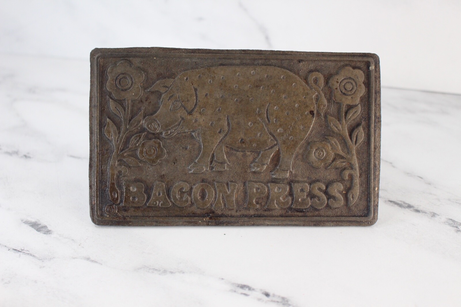 Norpro Cast Iron Bacon Press with Wood Handle (for BBQ Or Indoor) gallery