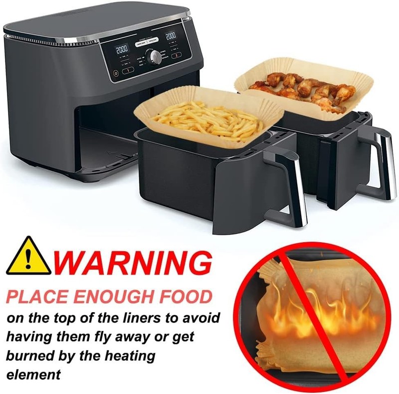 VITAPREP 100 Pcs Air Fryer Parchment Paper Liners, 8.6x5.5 Inch Large, Nature gallery