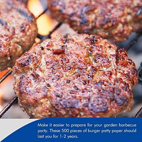 5.5 Inch Hamburger Patty Paper Non-Stick Round Parchment Burger Papers, 500 Pcs gallery