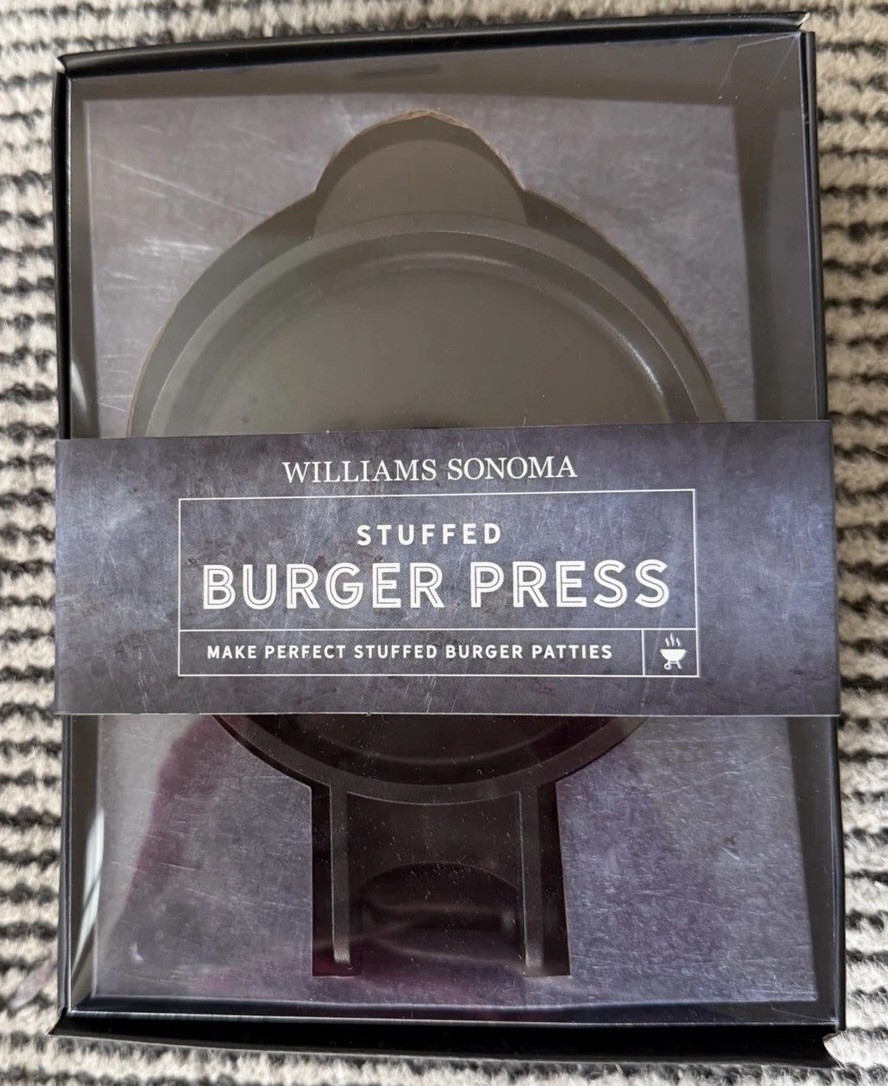 Williams-Sonoma Stuffed Burger Press Quick Release Dishwasher Safe NEW In Box gallery