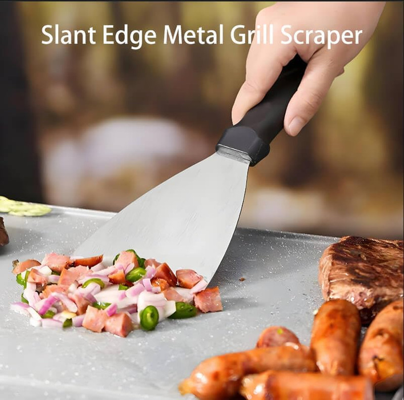 3PCS Smash Burger Press Kit - Burger Press Hamburger Spatula Griddle Scraper gallery