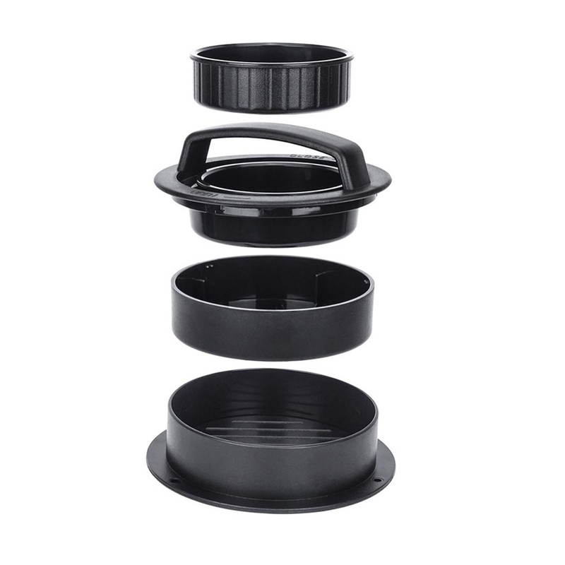 3 IN 1 Non Stick Stuffed Burger Press Hamburger Patty Molds Maker Sliders + Mat gallery