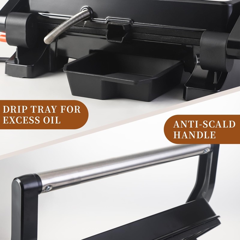 Panini Press Grill Sandwich Maker, Large Electric 3 in 1 Panini Sandwich Make... gallery