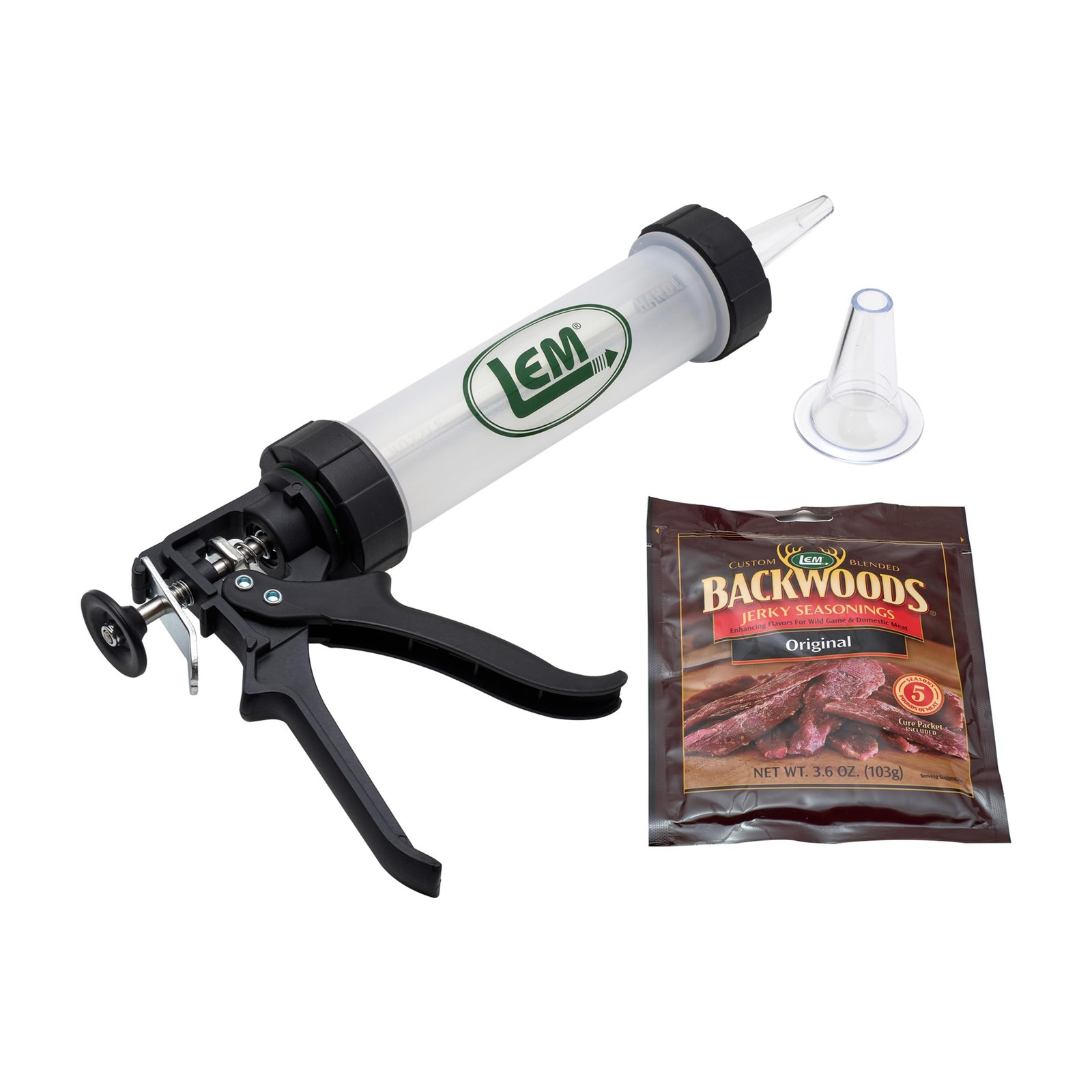 LEM Products Jerky Gun, Heavy-Duty Beef 12 Ounce (Pack of 1), silver gallery