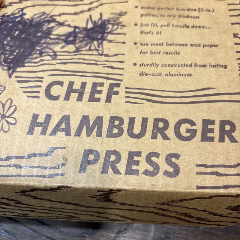 Vintage Hamburger Press Mallard Duck Design Die-cast Aluminum; Original Box gallery