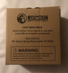 NEW Mountain Grillers Cast Iron Press