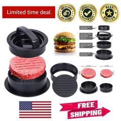 Detachable Hamburger Patty Maker with Non-Stick Coating – Create Perfect Patties