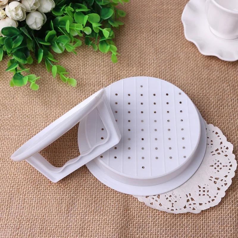1pc Hamburger Press Mold Plastic Burger Maker Patty Mould Bbq Grill Kitchen Tool gallery