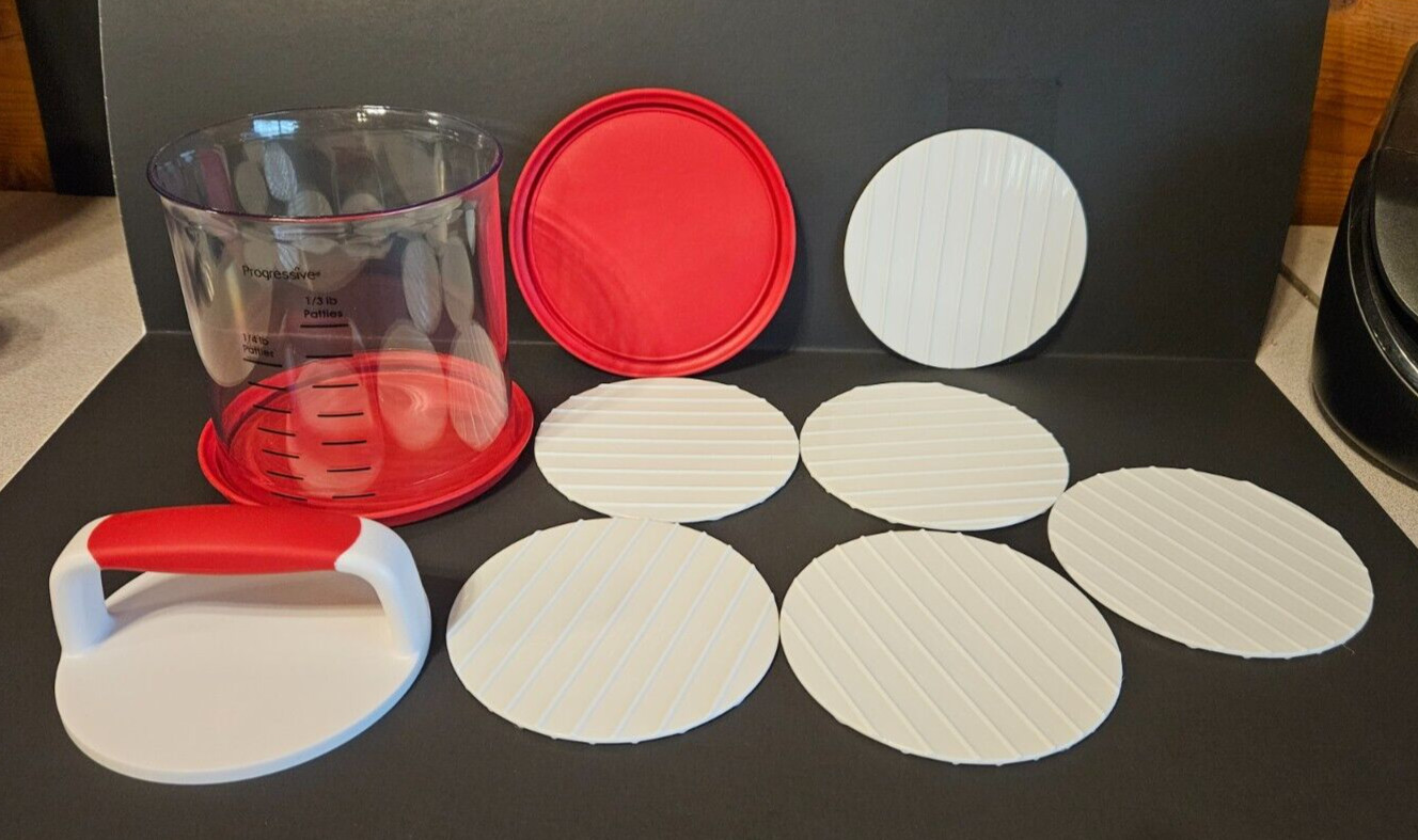 Non-Stick Hamburger Patty Maker Burger Press - Progressive Prepworks gallery