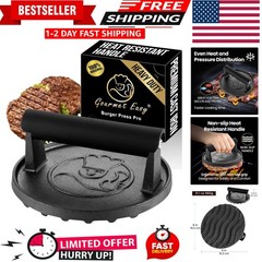 Smash Burger Press for Griddle, 5- , 2 lb Heavy Duty Burger Smasher Tool with…