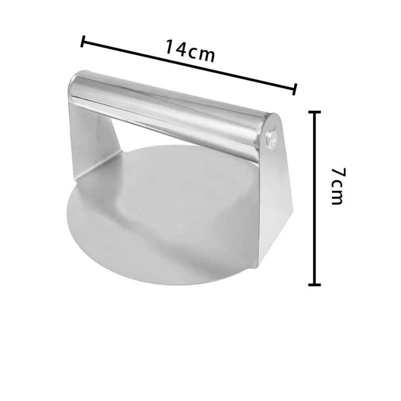 Stainless Steel Smash Burger Press | Heavy Duty Patty Maker & Smasher Mold for B gallery