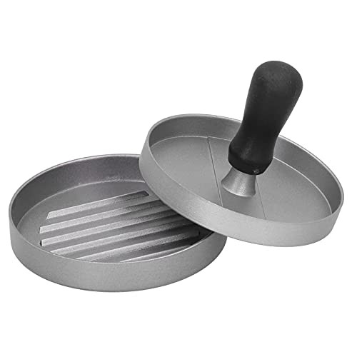 AMZCHEF BURGER MAKER ALUMINUM DIE CASTING BURGER PRESS NON STICK - BLACK/SILVER gallery