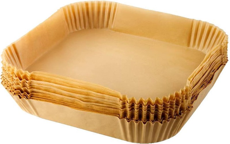 7.9 inch Air Fryer Disposable Paper Liner for Instant Vortex,100 Pcs Brown gallery