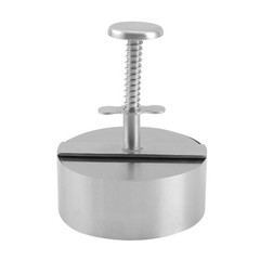 304 Stainless Steel Hamburger Press 4.5Inch Adjustable Patty Maker Mold