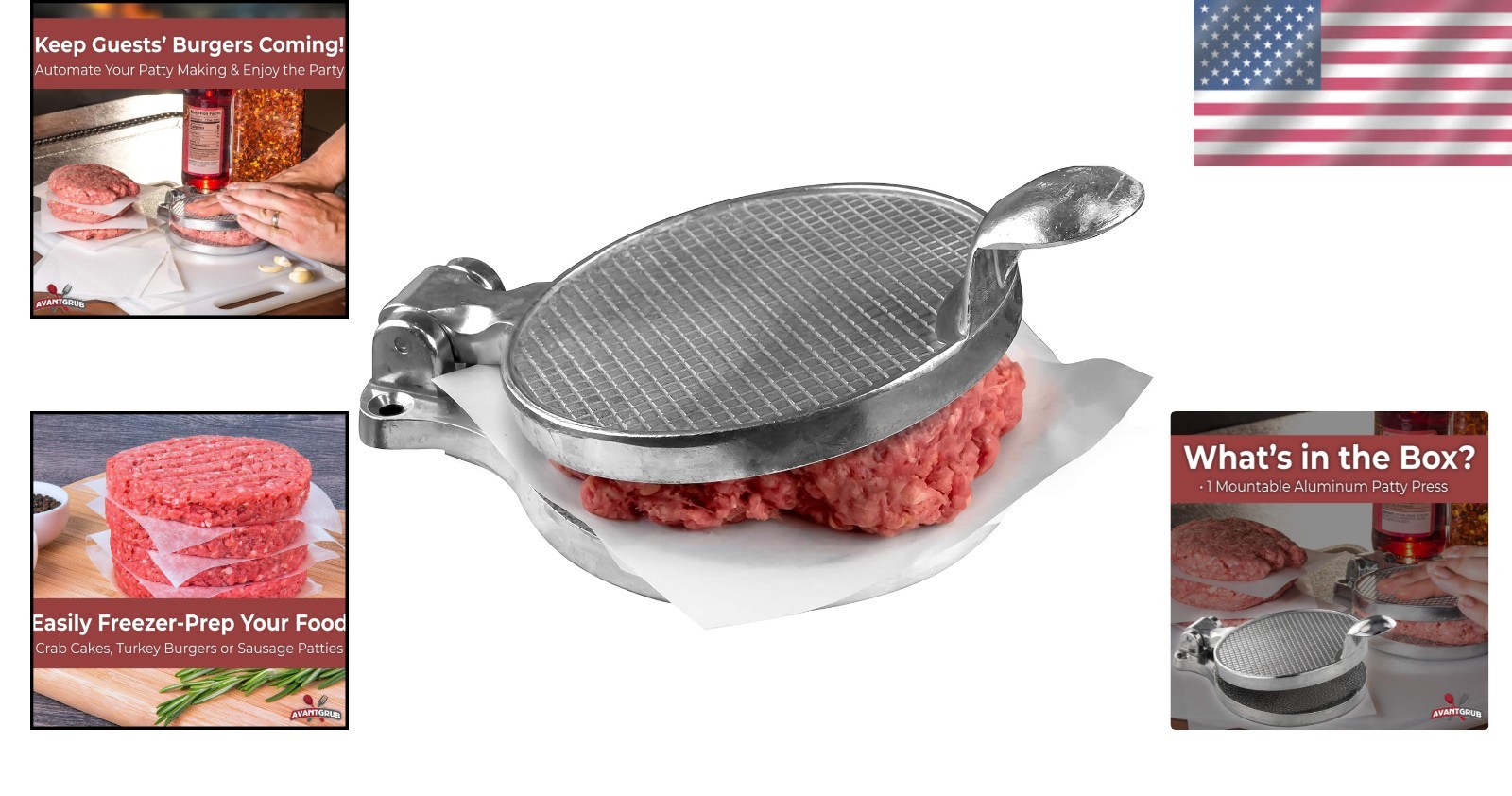 Cast Aluminum Patty Maker for Perfect Burgers gallery