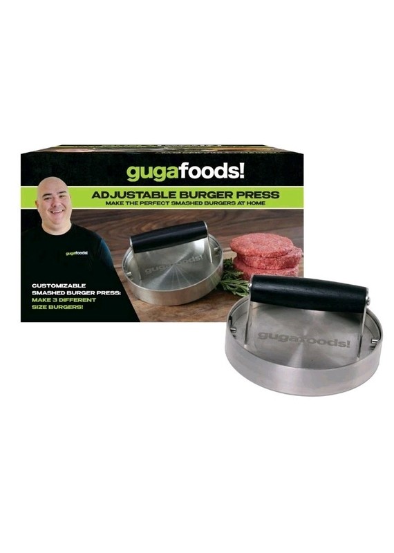 Guga Foods- Adjustable Burger Press, Stainless Steel Hamburger and Smashed Bu... gallery