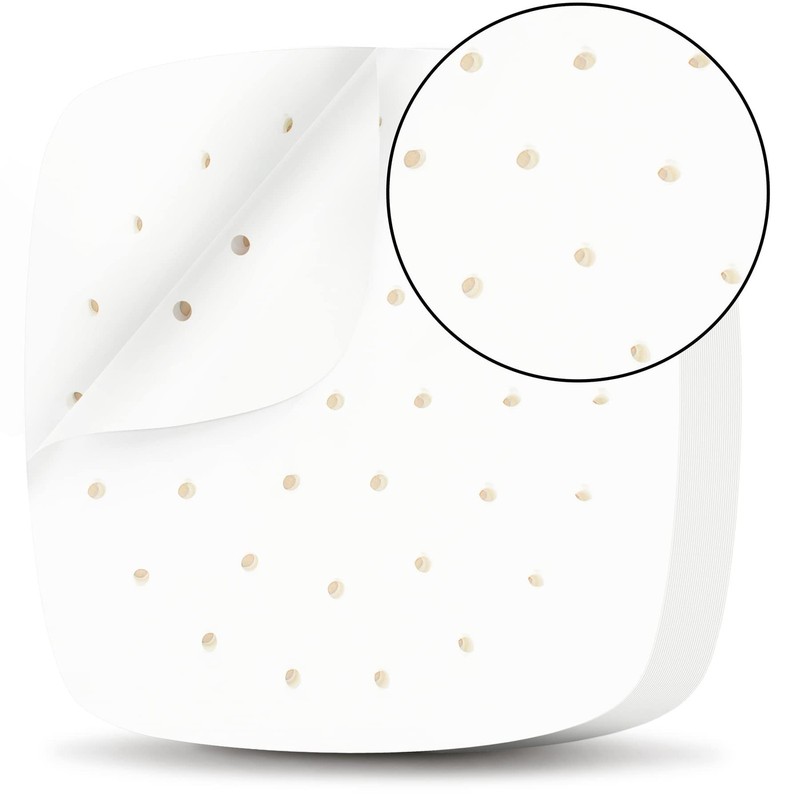 HOFHTD Air Fryer Liners, 200Pcs Disposable Square 12x12 inches, White gallery