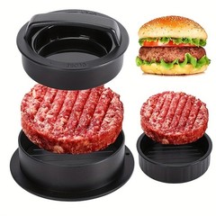 3-in-1 Stuffed Burger Maker – Non-Stick Patty Press Mold BBQ Kitchen Tool