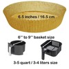 Disposable Paper Liner for Air Fryer 100pcs 6.5'', Non-stick 100, Brown gallery