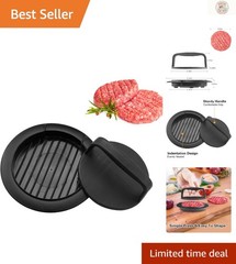 Compact Hamburger Press: Versatile Non-Stick Patty Maker for Kitchen Mastery